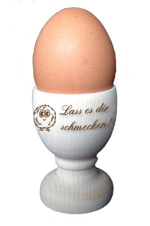 Eierbecher aus Holz (+ Küken)