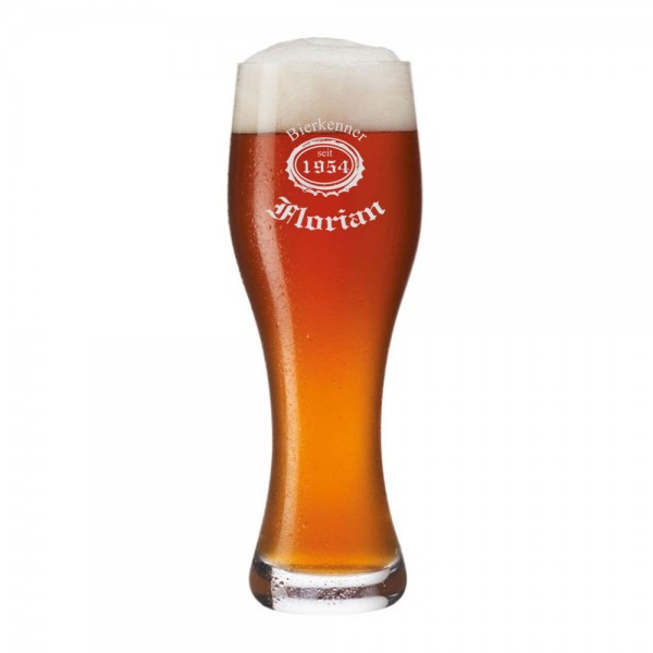 Weizenbierglas Bierlogo