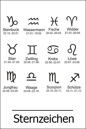 Sternzeichen Daten Liste Der Symbole & Datum 2020.