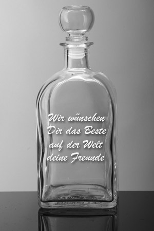 whiskyflasche mit Gravur