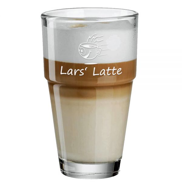 Kaffeeglas mit Gravur