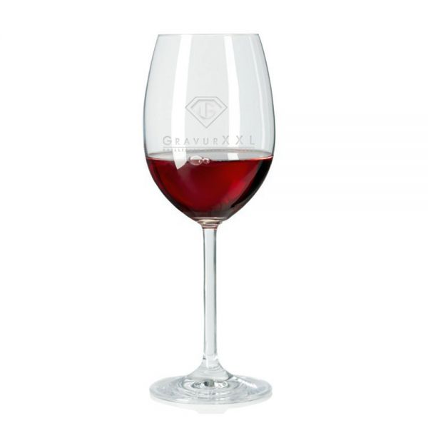 Weinglas mit Logo