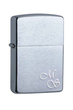 Original Zippo Benzinfeuerzeug mit Initialen