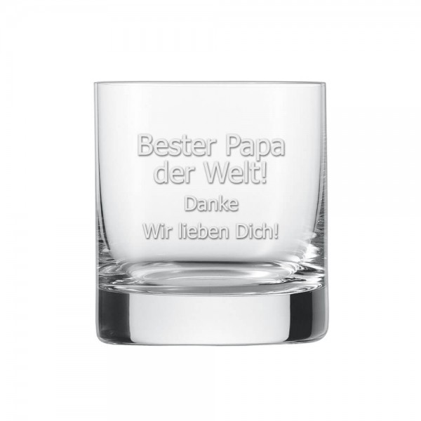 whiskyglas mit text