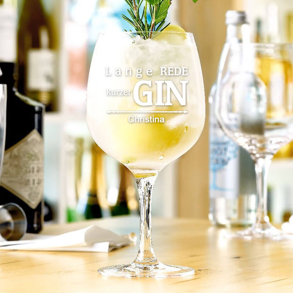 Gin Glas mit Gravur